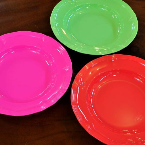 SuperSOSO! melamine plate deep neon several colours
