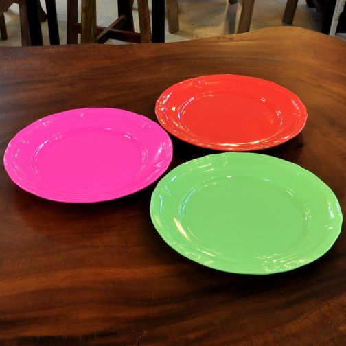 SuperSOSO! Melamine plate flat neon several colours