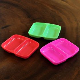 SuperSOSO! Melamine sauce bowl two-part neon several colours