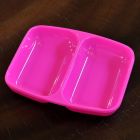 SuperSOSO! Melamine sauce bowl two-part neon pink