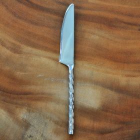 Knife stainless steel hammered design