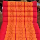 Pillow Thai triangle cushion blossoms red orange 1 mat