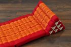 Thai triangle cushion blossoms red orange 3 mats size L
