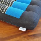 Pillows Thai seat cushion elephants black aquamarine 50x50cm