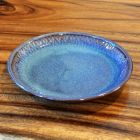 Round plate ceramic 18cm Thai design violet blue