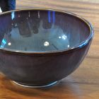 Ceramic bowl from Thailand 16cm violet blue