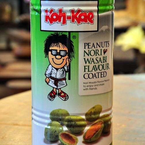 Koh-Kae Wasabi Nori flavoured peanuts 230g tin