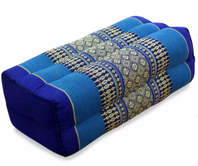 Pillows Thai pillow meditation blossoms short aquamarine...