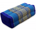 Pillows Thai pillow meditation blossoms short aquamarine blue