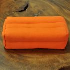 Small elongated Thai cotton orange pillow