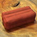 Small elongated Thai cotton pillow brown