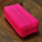 Small elongated Thai cotton pillow pink