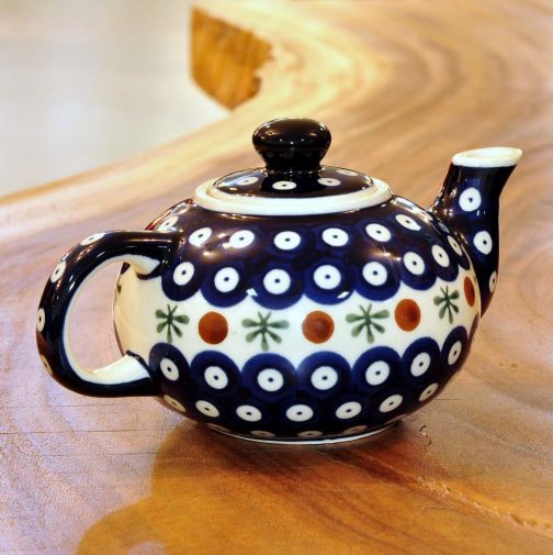 Bunzlau kleine Keramik Teekanne 0,42 Liter Dekor 41 ohne Sieb