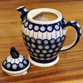 Bunzlau ceramic teapot 1.2 liter decor 8