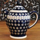 Bunzlau ceramic teapot 1.2 liter decor 8