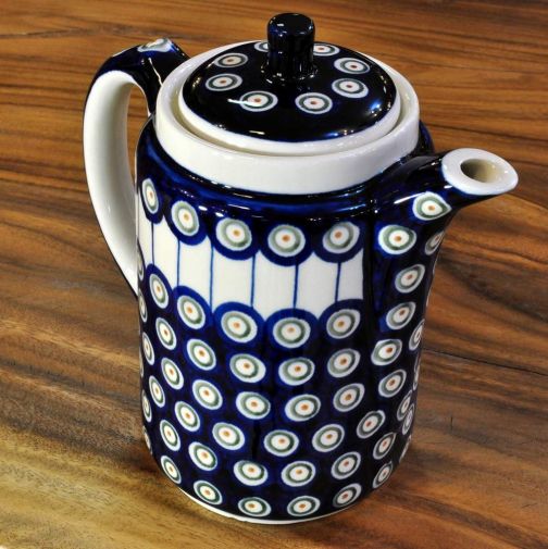 Bunzlau Keramik Kaffeekanne 1,25 Liter Dekor 8
