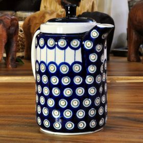Bunzlau Keramik Kaffeekanne 1,25 Liter Dekor 8
