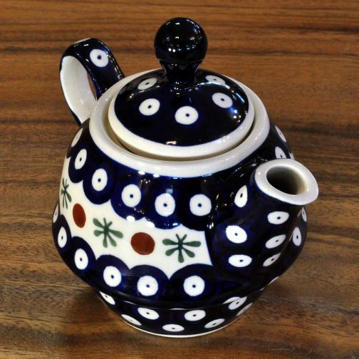 Bunzlau Keramik Teekanne mit Deckel 0,21 L Dekor 41