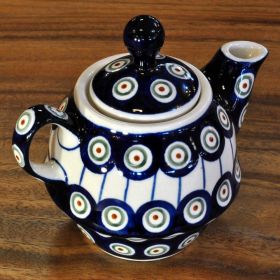 Bunzlau Keramik Teekanne mit Deckel 0,21 L Dekor 8