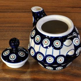 Bunzlau Keramik Teekanne mit Deckel 0,21 L Dekor 8