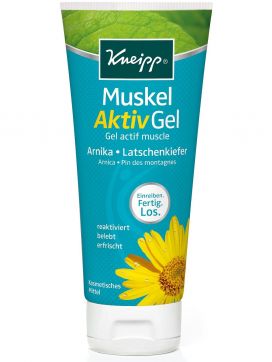 Kneipp muscle active gel 200ml in a tube