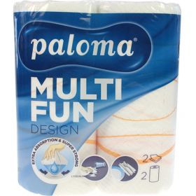 Kitchen roll 2-ply, 220x222mm, 100% cellulose