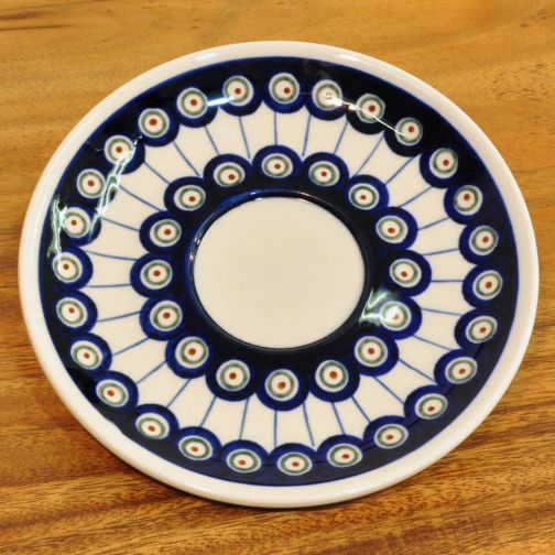 Bunzlau ceramic large saucer plate decor 8