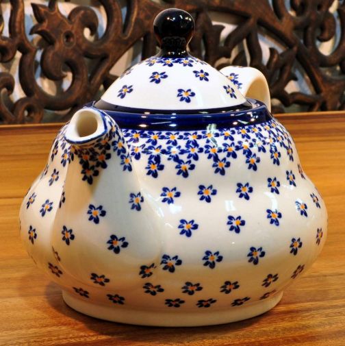 Bunzlau Keramik Teekanne 1,5 Liter Dekor 882A