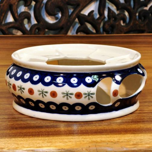Polish pottery Bunzlau pot warmer ceramic decor 41