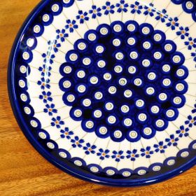 Bunzlau ceramic starter plate serving plate 21,6x3,2cm decor 166A