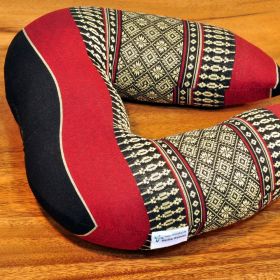 Thai cushion neck cushion pillow blossoms Black Red