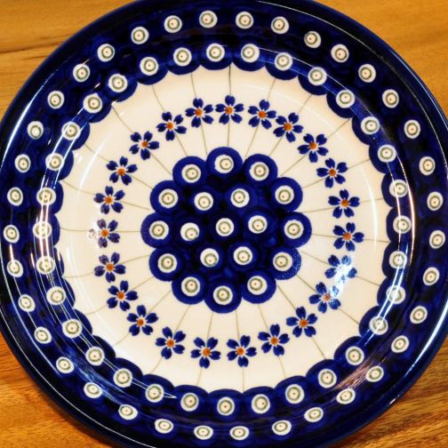 Bunzlau ceramic plate breakfast plate 19,9x4cm decor 166A