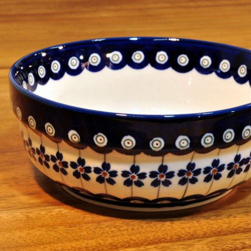 Bunzlau ceramic muesli bowl 15,7x6,3cm decor 166A
