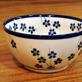 Bunzlau ceramic 0,45L muesli rice bowl 14x7,1cm decor 1244A