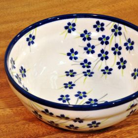 Bunzlau ceramic muesli rice bowl 17x6cm decor 1244A