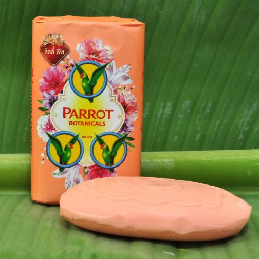 Parrot Natural Soap Lily Peach Delightfully Fragrant 70g