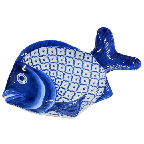 Thai Ceramic Fish Shaped Plate 32x21x5cm