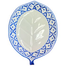 Thai Ceramic Serving Bowl Leaf 18,5x14,5x2,5cm Serving Dish