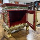 Dresser side table elephants decorated gold 30x40x45cm