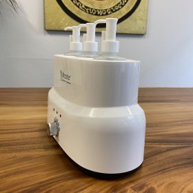 3-fold oil bottle warmer for massage 3x250 ml dispenser
