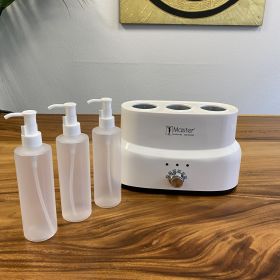 3-fold oil bottle warmer for massage 3x250 ml dispenser