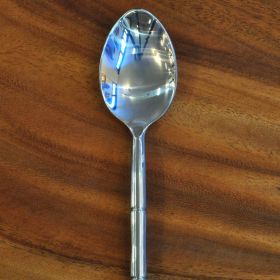 Appetizer spoon stainless steel bamboo design