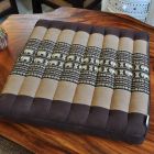Pillows Thai seat cushion elephants brown 50x50cm