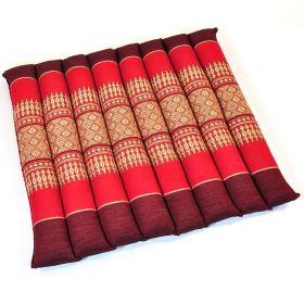 Thai seat cushion mat flowers red 35x35x4cm without...