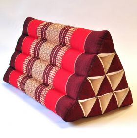 Pillows Thai triangle cushion flowers red 50x35x30cm
