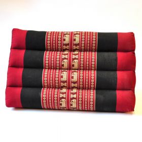 Thai triangle cushion pillow elephant red black 50x35x30cm