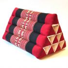 Thai triangle cushion pillow elephant red black 50x35x30cm