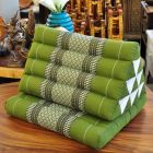 Pillow Thai triangle cushion flowers green 1 mat