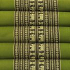 Pillows Thai triangle cushion elephant green 3 mats XL