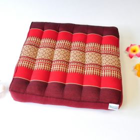 Pillow Thai cushion meditation flowers red 36x36x6cm